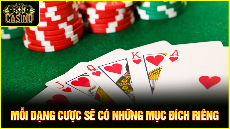 Giải thích các dạng cược trong Poker | Chiến thuật vào tiền hay 15