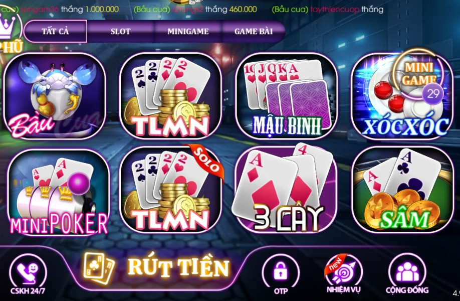 Top 10 game đánh bài ăn tiền mặt online đổi thưởng uy tín 21 đánh bài rút tiền